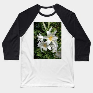 White Lily Baseball T-Shirt